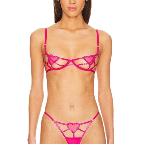 New! Bluebella Pink Cristabel Underwired Bra Size 34DD 1766 - Picture 2 of 8